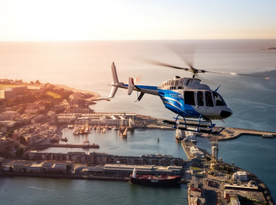 Aerial Helicopter View